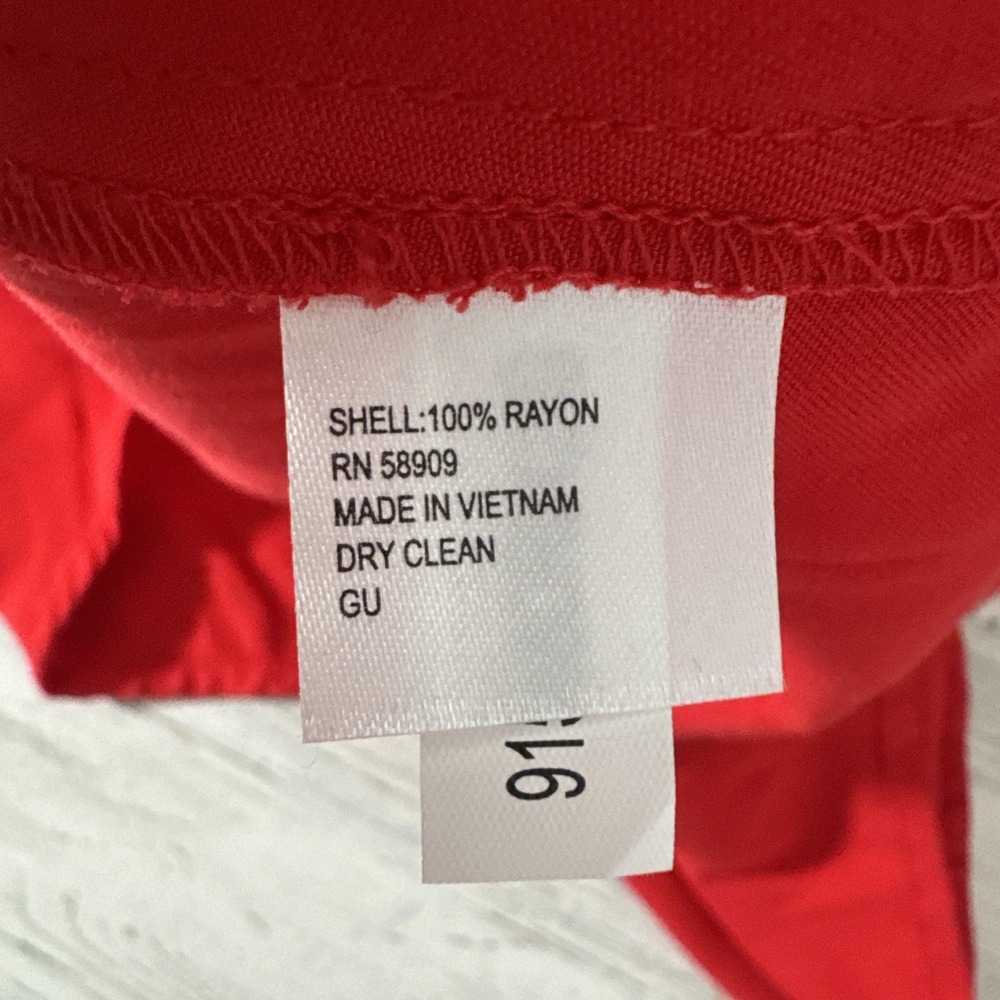 Antonio Melani Dress-Popcycle Red-1 Shoulder-Size M-NWT-tie Waist-NEW-244 - Picture 8 of 8